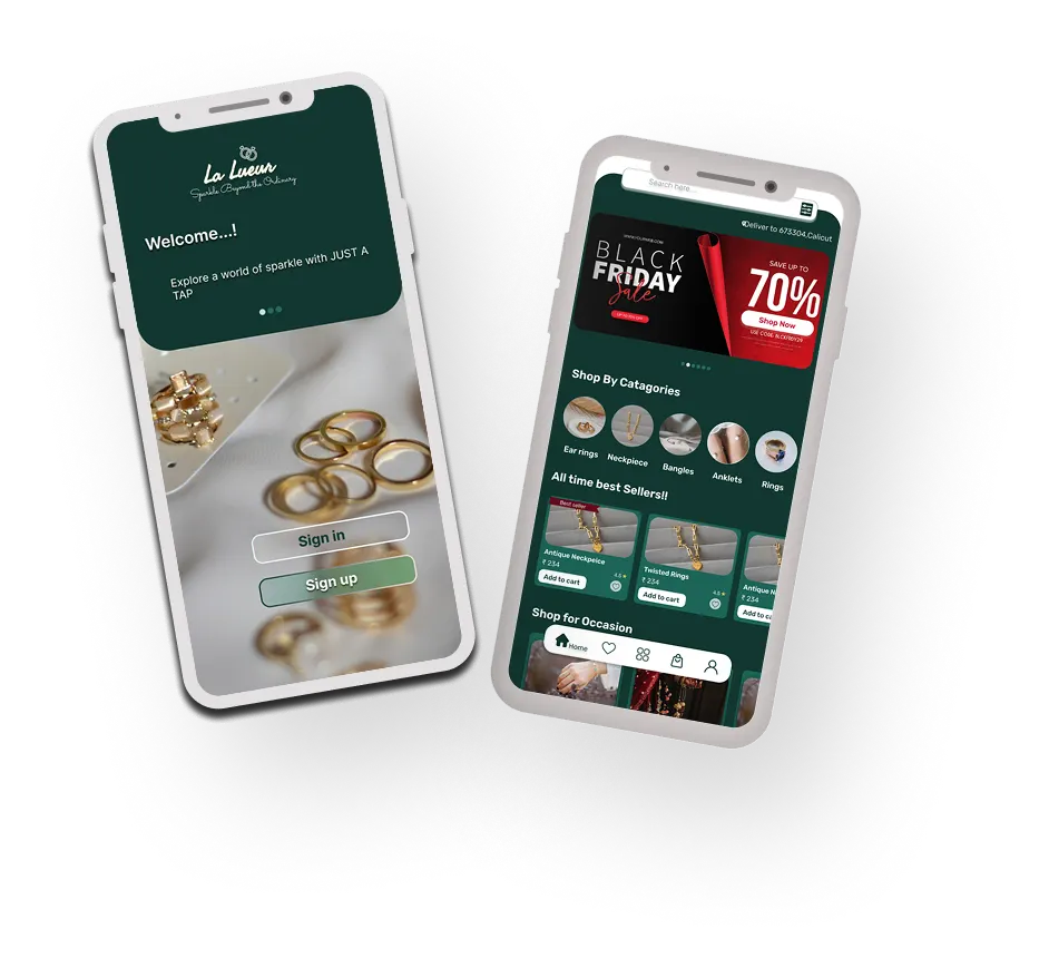 UIUX designing for jwellery app